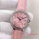2017 Replica Ballon Bleu De Cartier Ladies Watch Pink Diamond Bezel leather band (3)_th.jpg